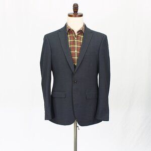 Tazzio 40R Gray Blazer Sport Coat Jacket 1-Button Solid Y143